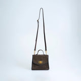 【2025 2nd】“TESS“ 2Way Shoulder Bag -BROWN SUEDE-