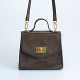 【2025 2nd】“TESS“ 2Way Shoulder Bag -BROWN SUEDE-