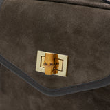 【2025 2nd】“TESS“ 2Way Shoulder Bag -BROWN SUEDE-