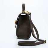 【2025 2nd】“TESS“ 2Way Shoulder Bag -BROWN SUEDE-