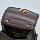 【2025 2nd】“TESS“ 2Way Shoulder Bag -BROWN SUEDE-